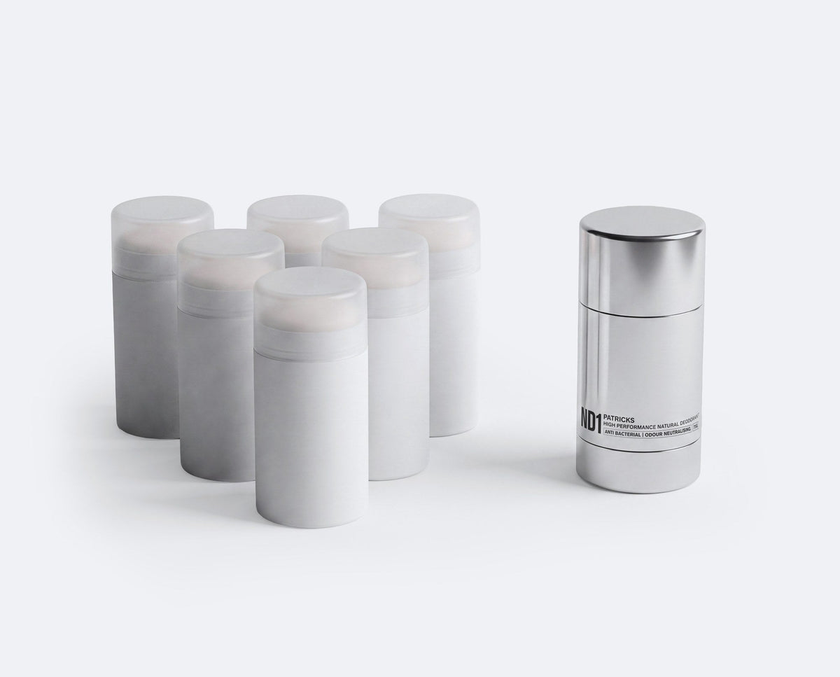 Six traditional deodorants compared with one ND1